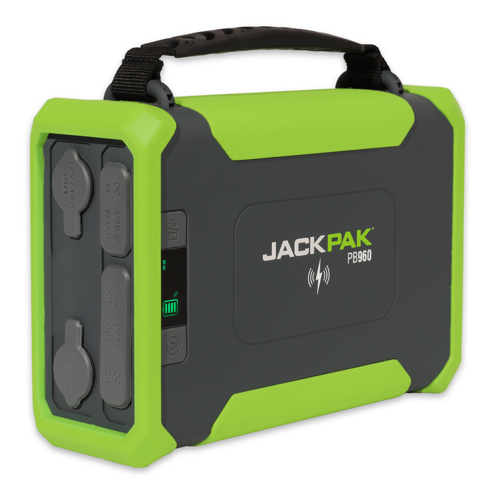 JackPak PB960 Ultra-Capacity Power Bank, Long-Lasting Battery Backup, Portable Power, Emergency Power Solutions, JackPak Accessories