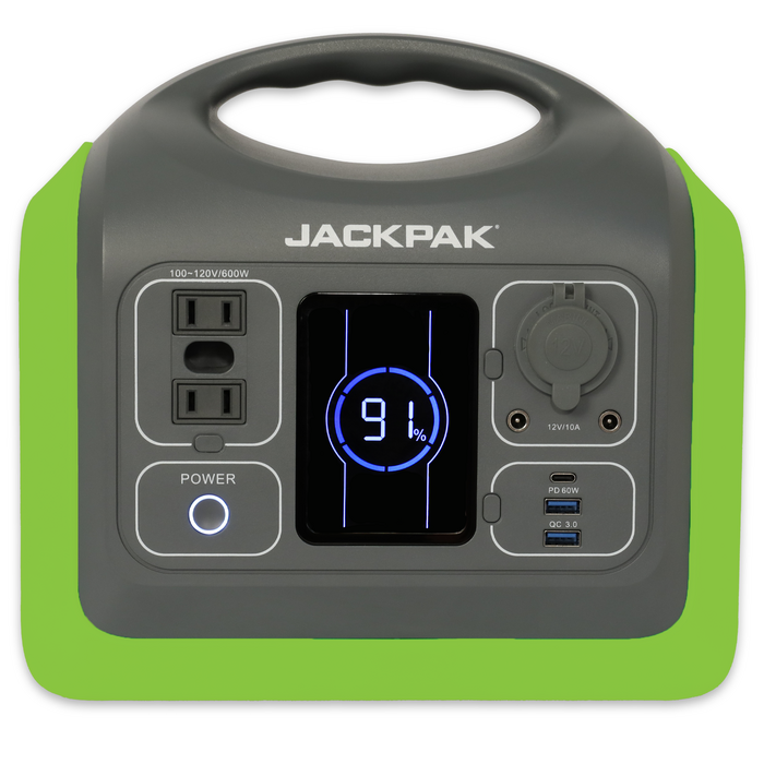 JackPak PS600W Power Station, High-Capacity Portable Energy, Portable Power, Emergency Power Solutions, JackPak Accessories